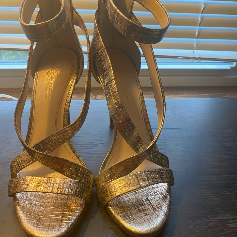 Vinca Camuto Gold High Heel Sandals